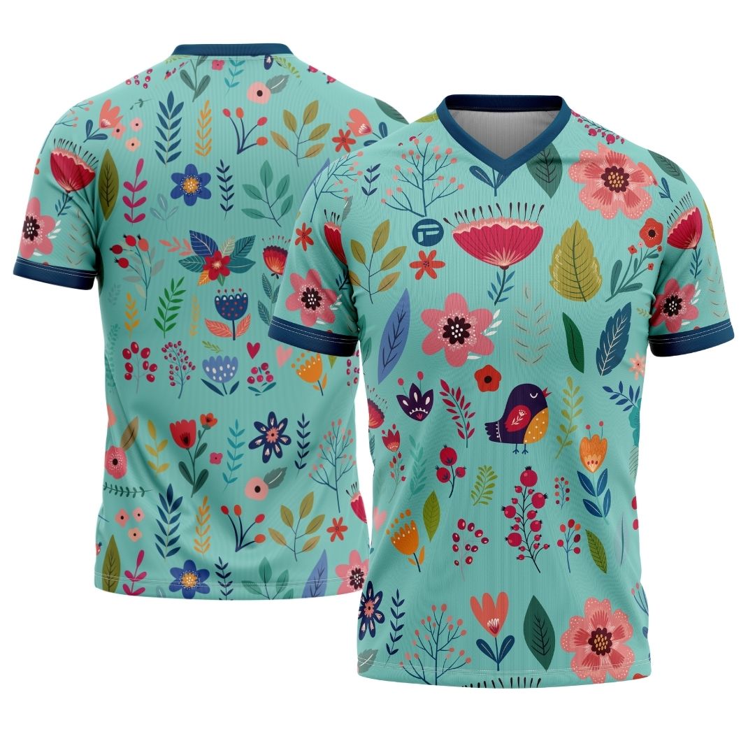 Boost your off-road rides with the Blooming Garden's performance fabric and stunning floral design.