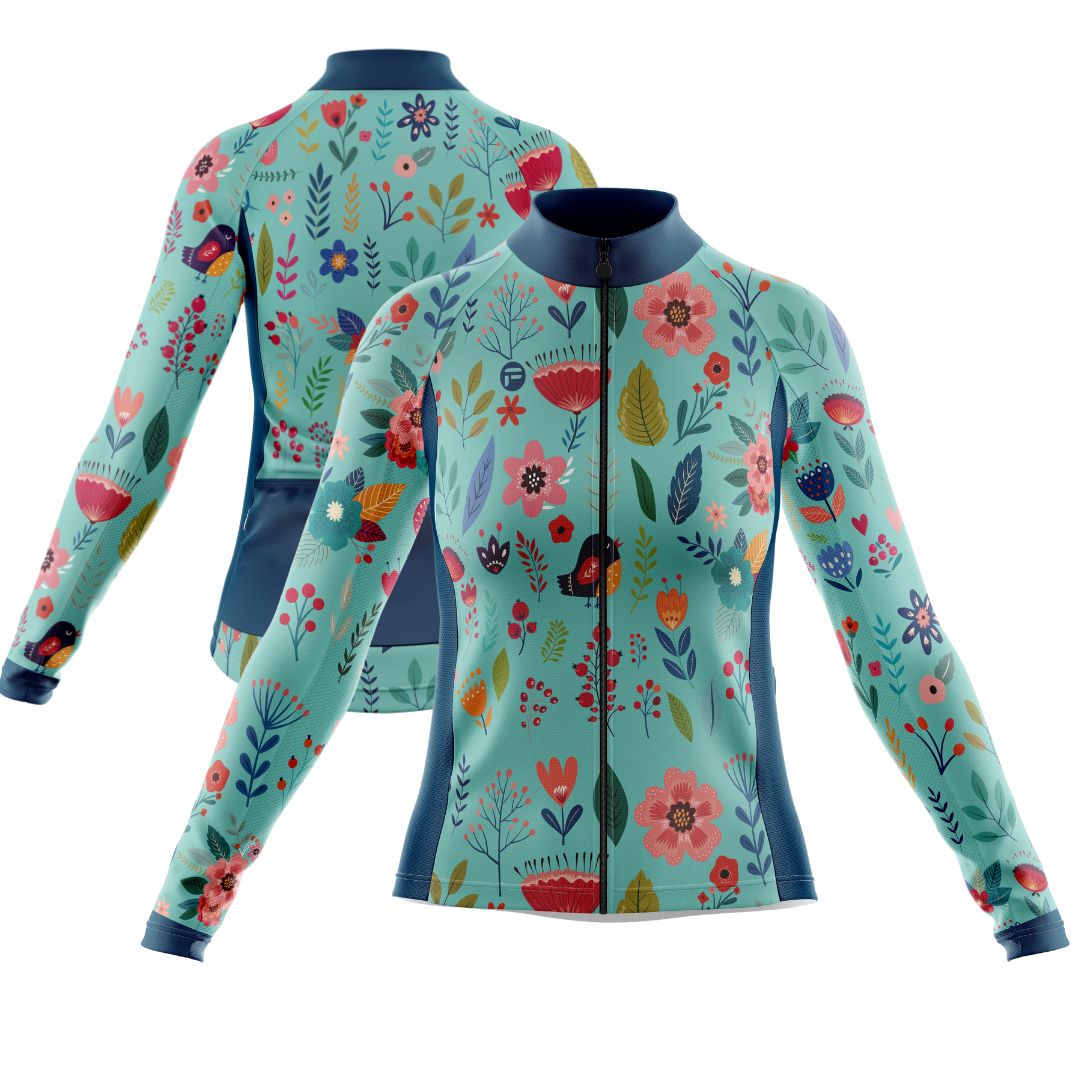 Blooming Garden | Women's Long Sleeve Cycling Set