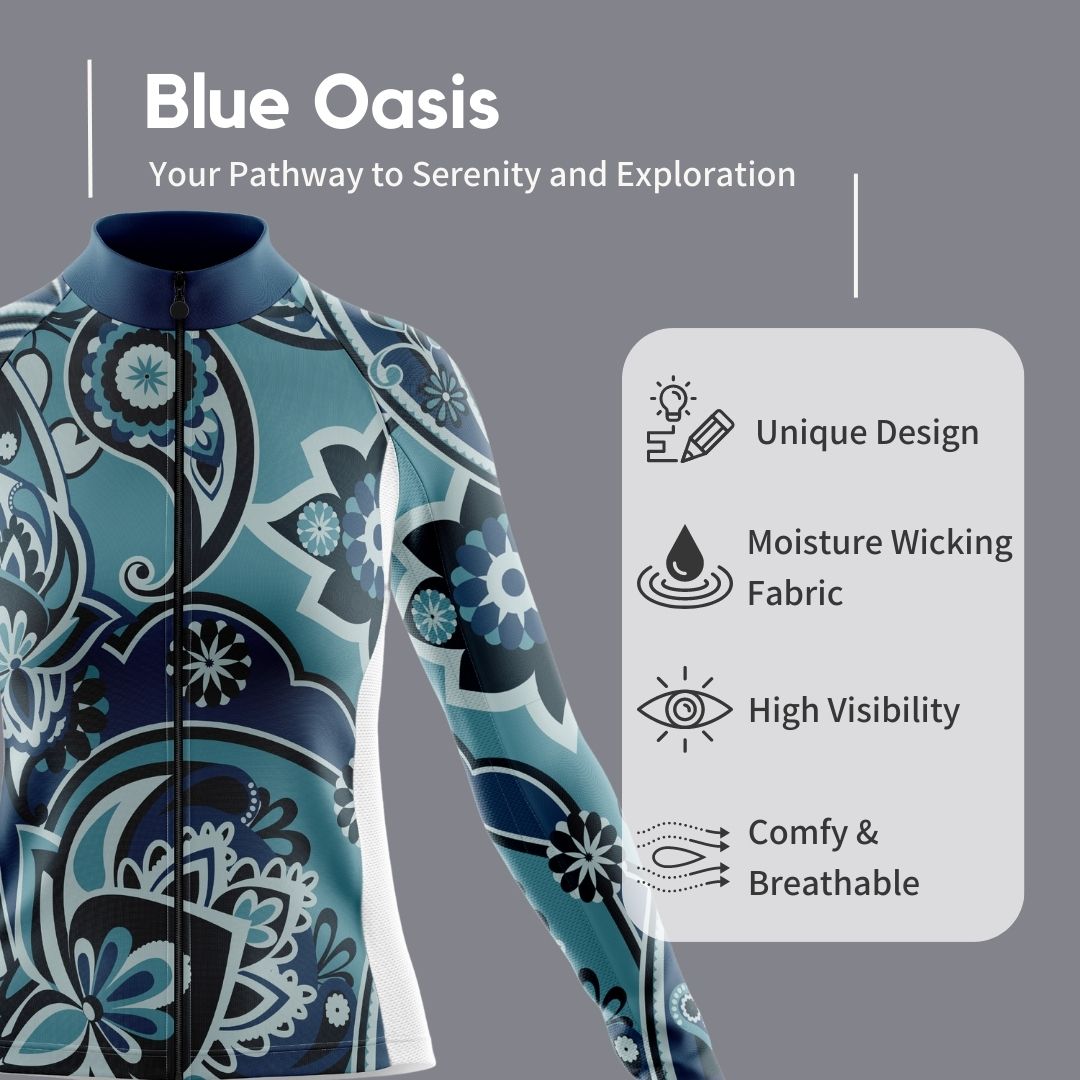 Blue Oasis | Women's Long Sleeve Cycling Set