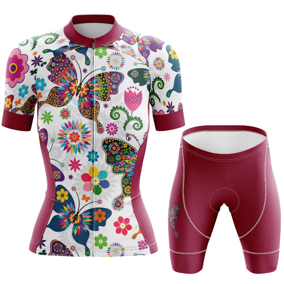 Butterfly Flutter | Women's Short Sleeve Cycling Set