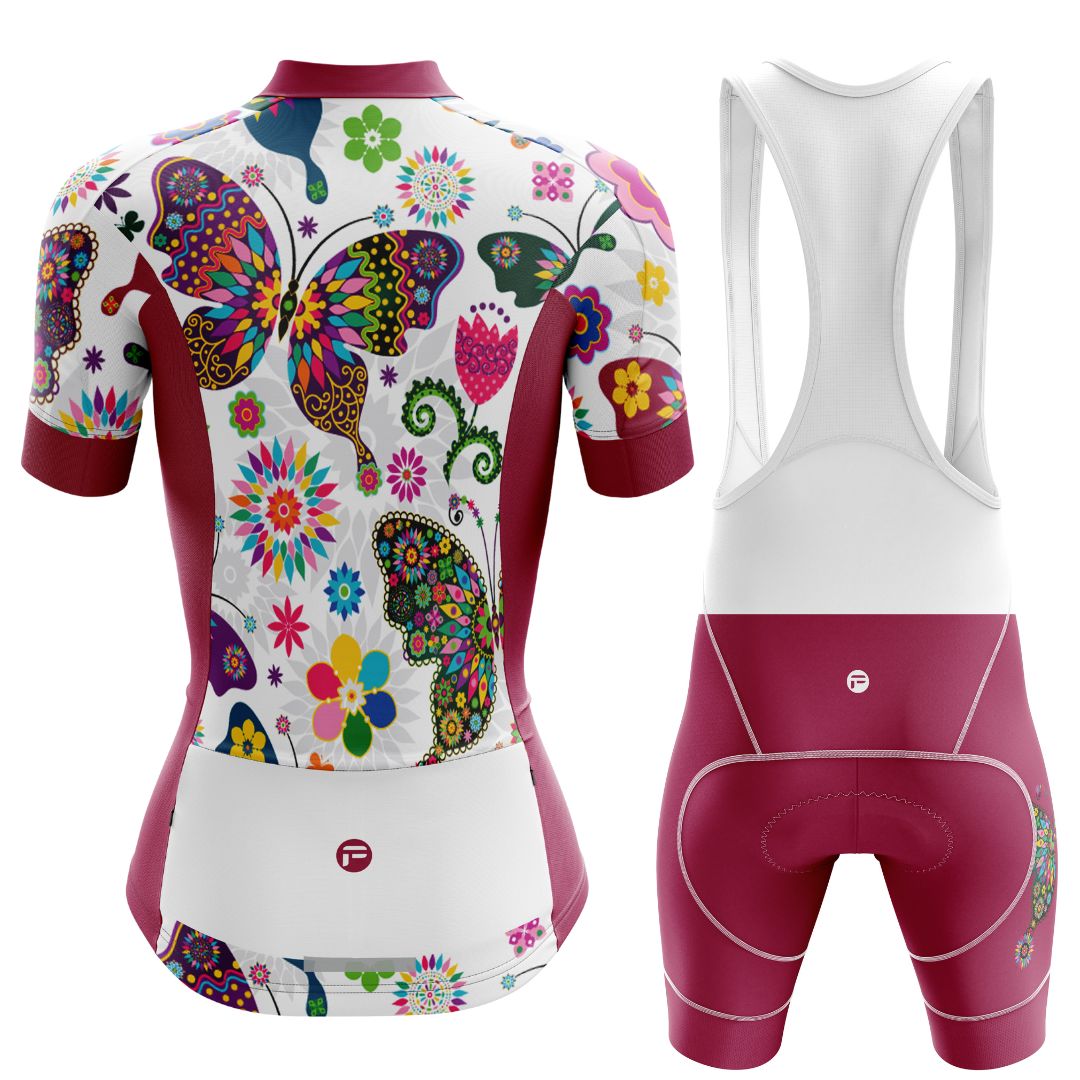 Butterfly Flutter | Women's Short Sleeve Cycling Set Back