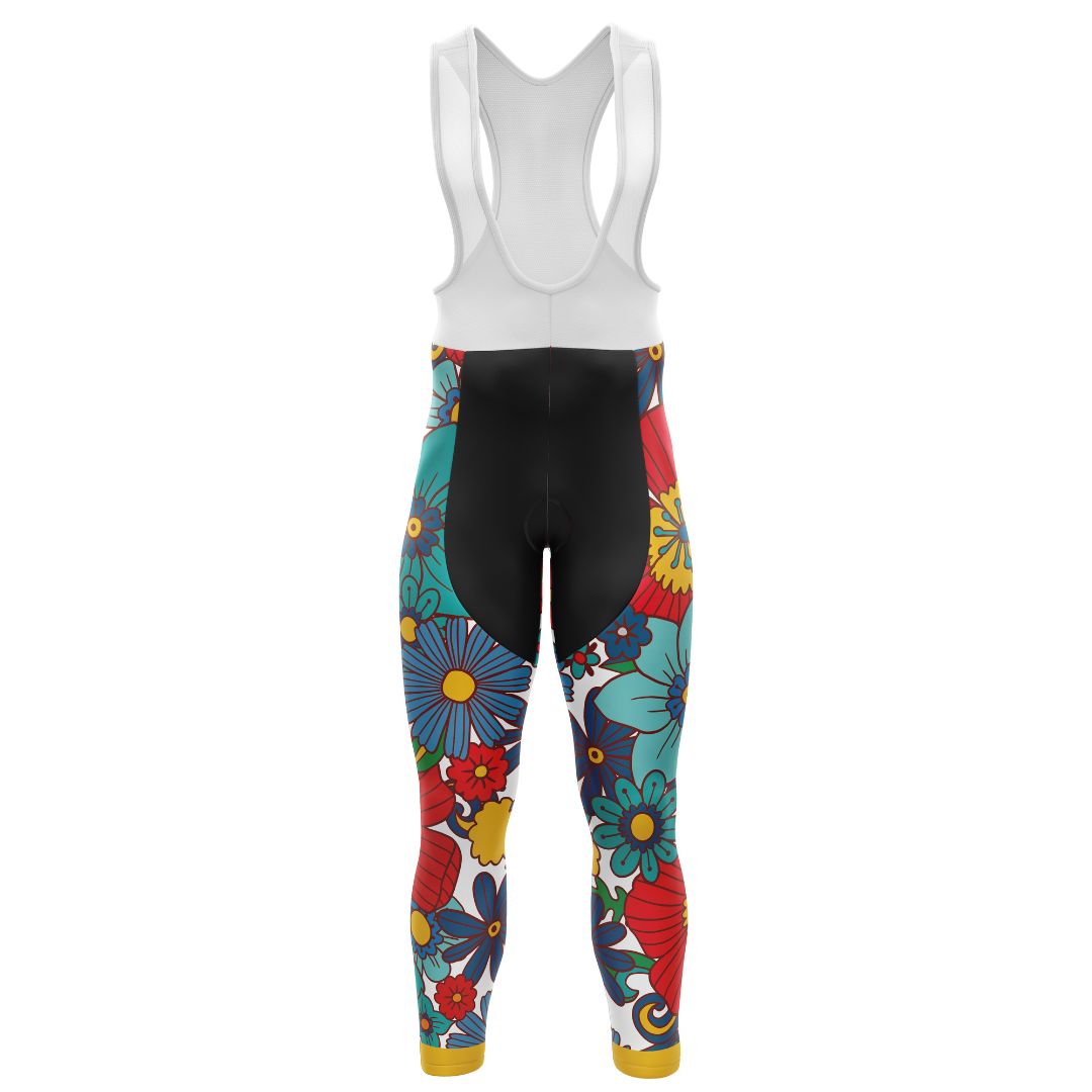 Conjunto de ciclismo de manga larga para mujer con flores de colores