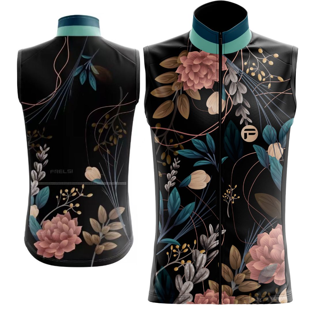 The Exotic Spring sleeveless cycling jersey: A wearable reminder of nature's beauty. Breathable and designed for a peaceful ride