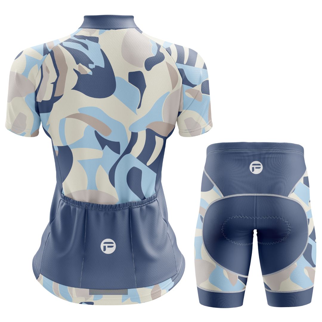 Frelsi Mirage | Women's Short Sleeve Cycling Set Back view