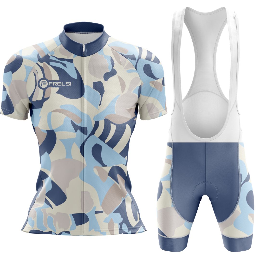 Frelsi Mirage | Women's Short Sleeve Cycling Set with bib shorts option