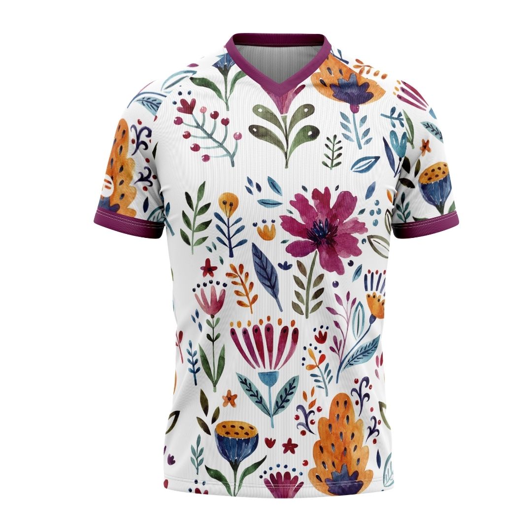 The Garden Art: A limited-edition, floral long-sleeve MTB jersey for men & women by Cycling Frelsi.