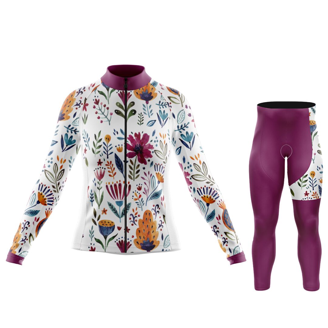 Garden Art | Women's Long Sleeve Cycling Set