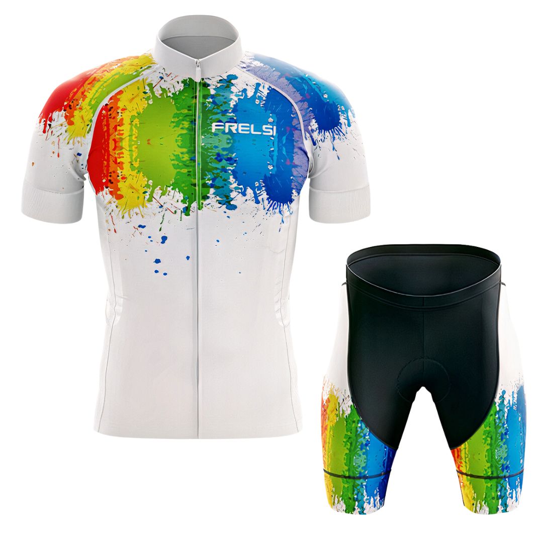 My Rainbow Graffiti | Conjunto de ciclismo de manga corta para hombre