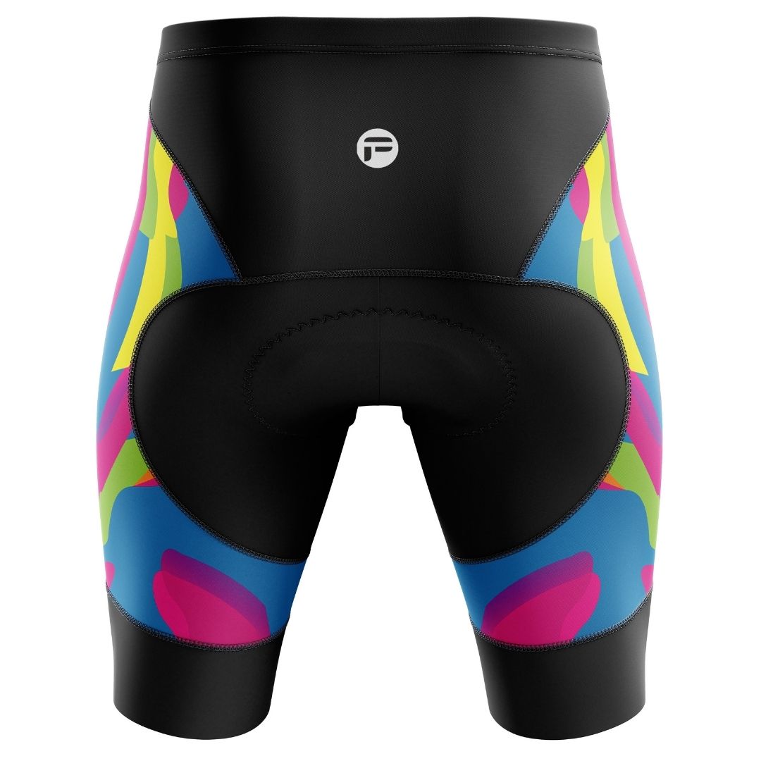 Harmony Hues | Men's Cycling Shorts Back Image