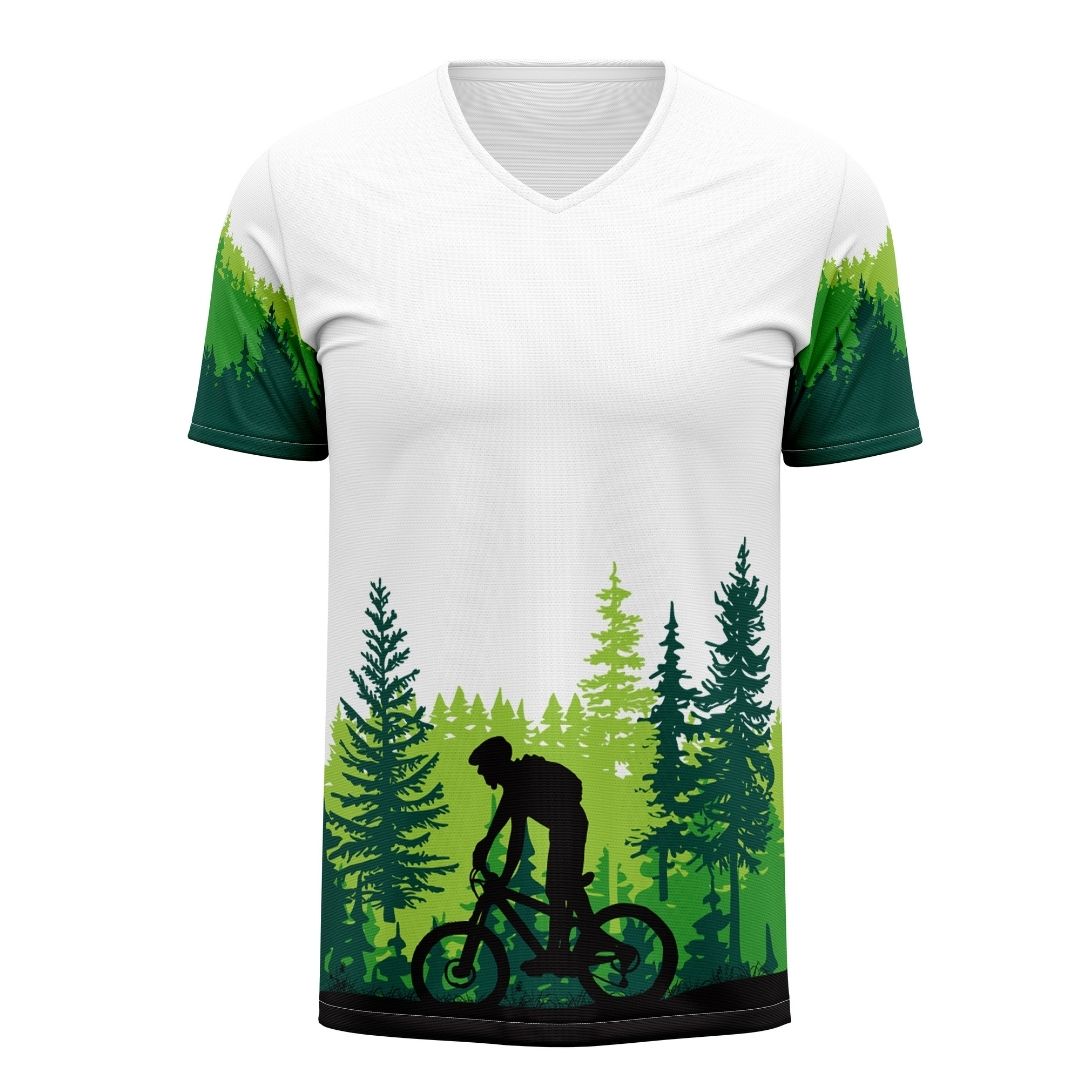 Life in the Saddle: high-performance cycling jersey with bold design and breathable fabric.