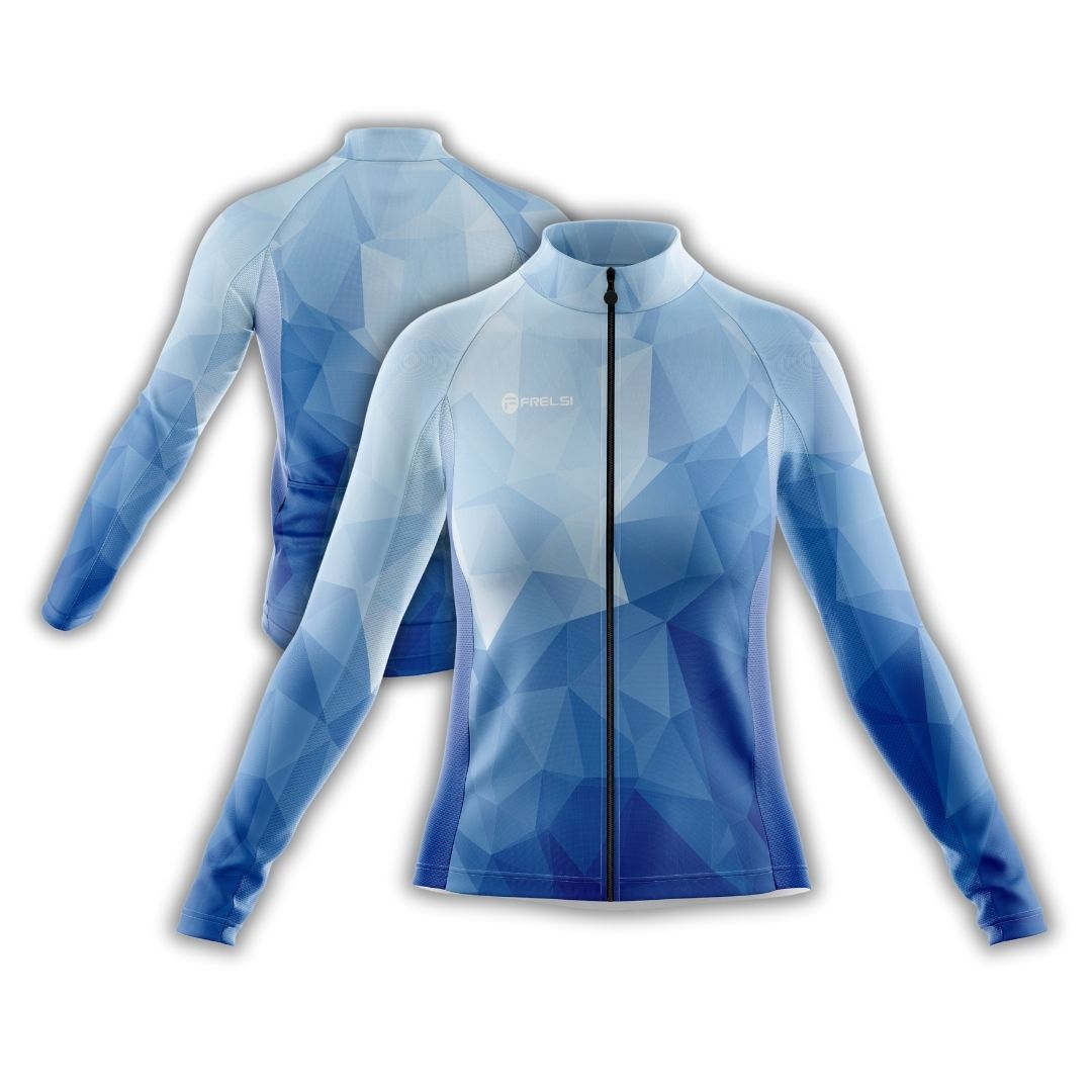 Ocean Blue | Women's Long Sleeve Cycling Set