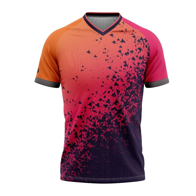 Embrace the thrill of the ride with the Orange Volcano short-sleeve MTB jersey.