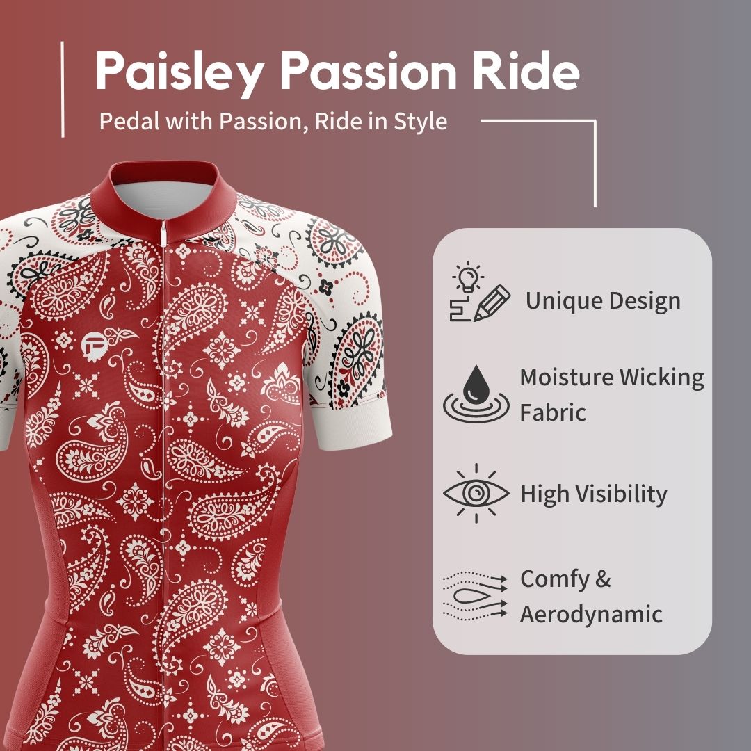 Paisley Passion Ride | Women's Short Cycling Jersey Highlights