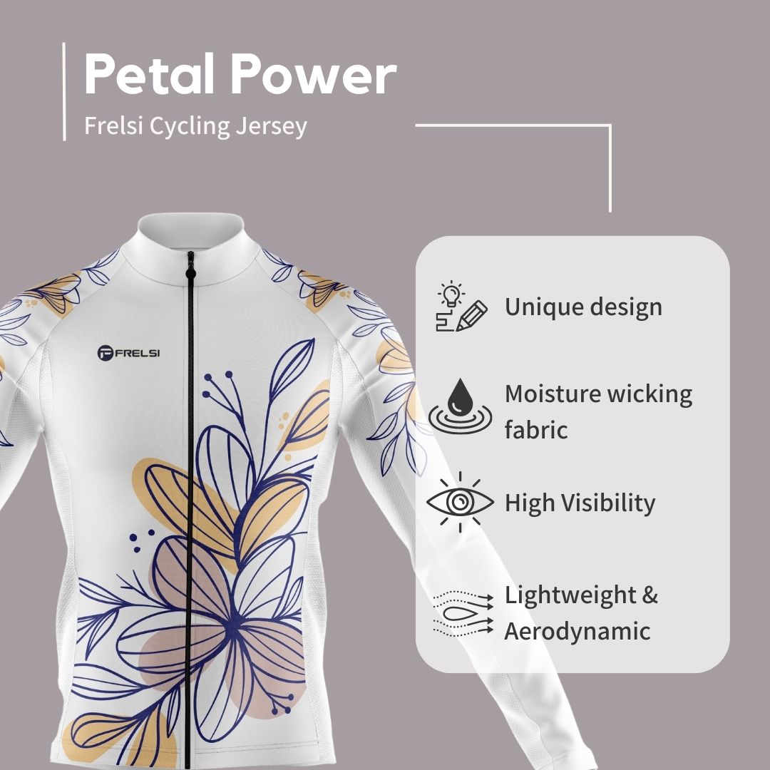 Petal Power | Long Sleeve Cycling Jersey Facts and Features