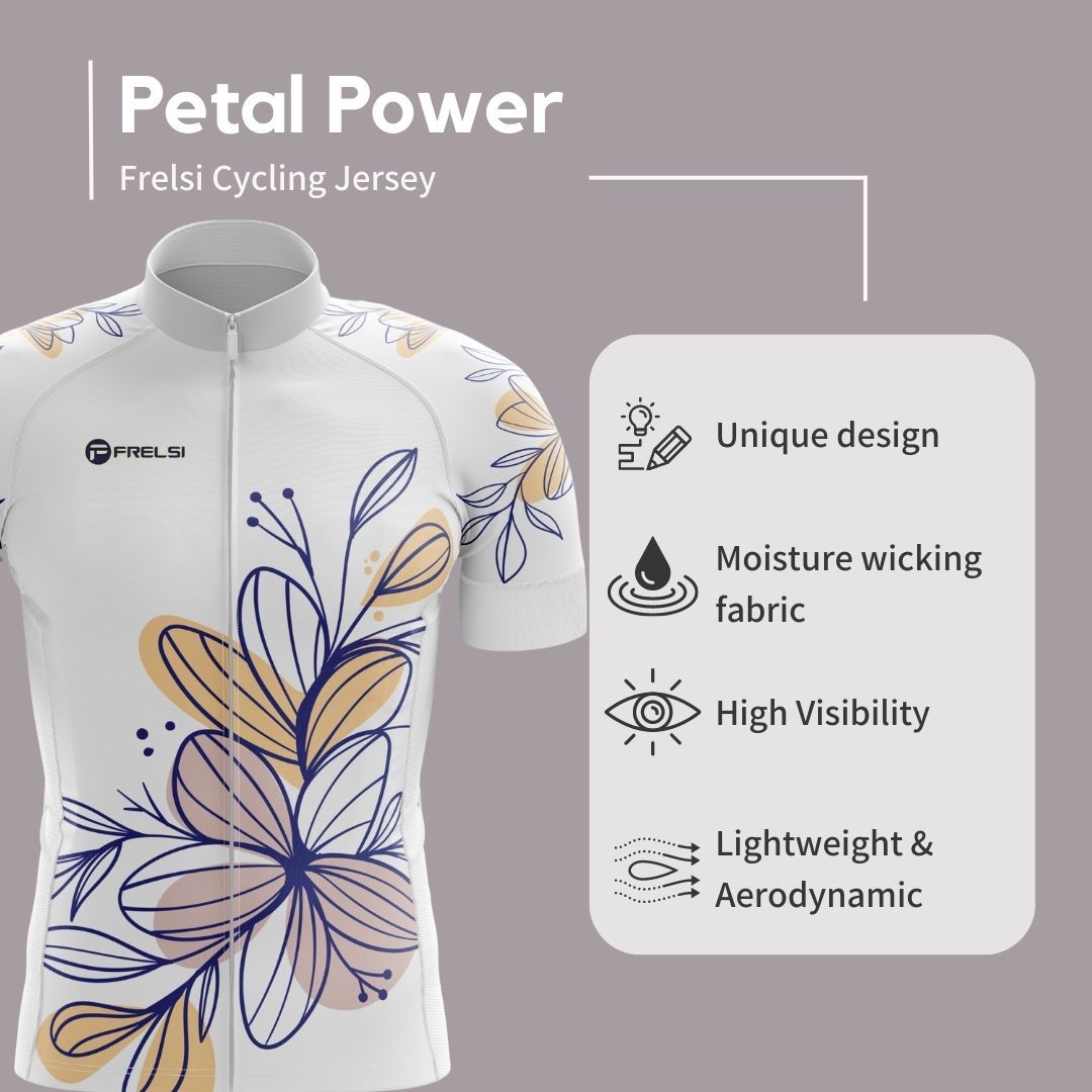 NEW! Petal Power | Men's Short Sleeve Cycling Jersey