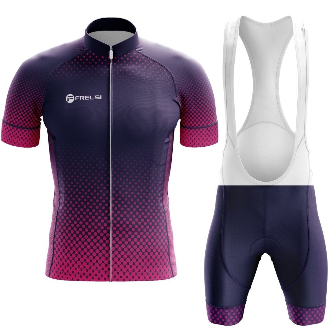 Purple Dot Ride | Men's Short Sleeve Cycling Set Bib