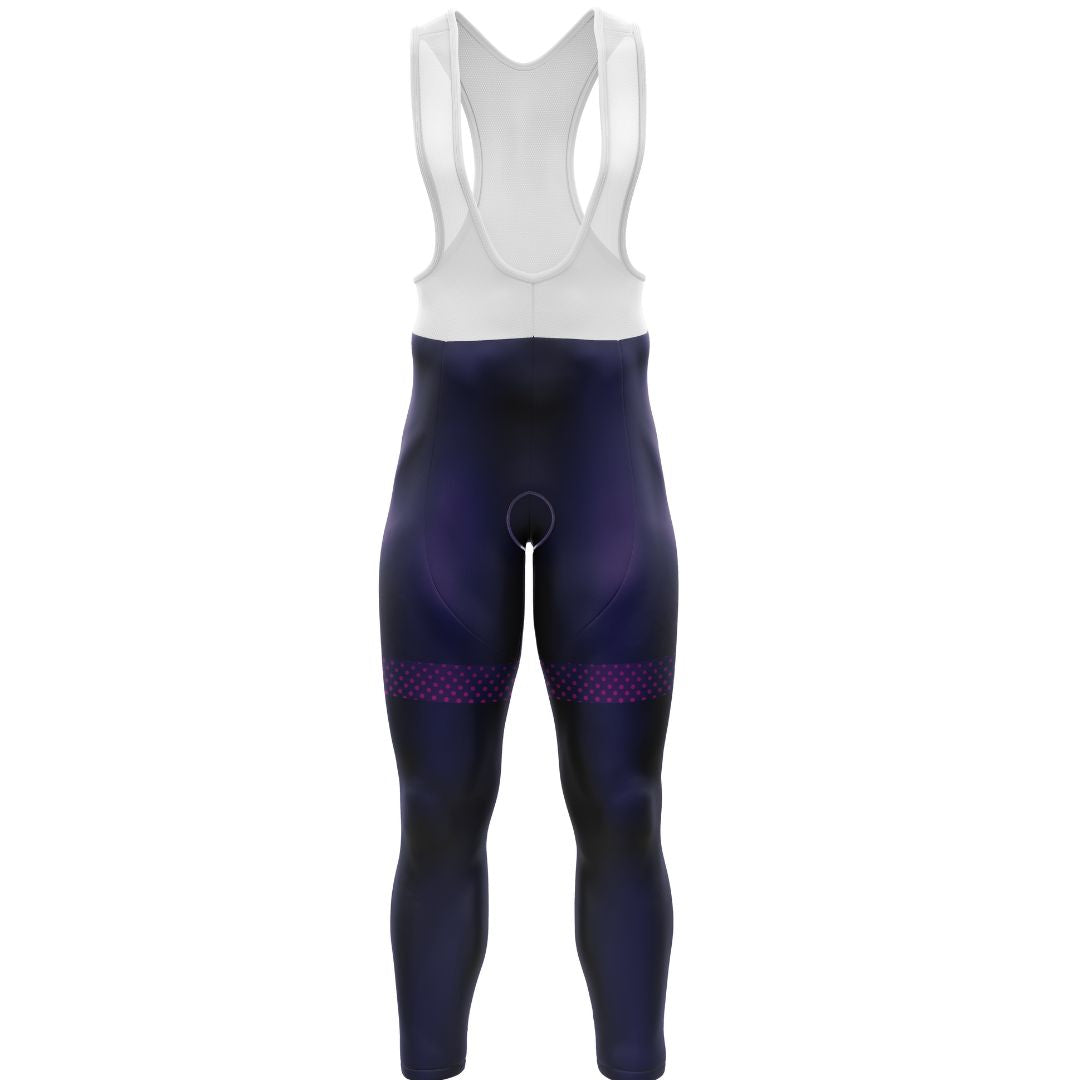 Purple Dot Ride | Men's Long Sleeve Cycling Bib Tights