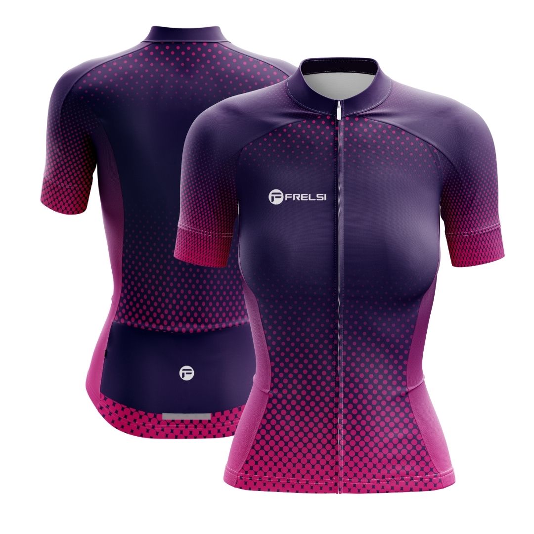 Purple Dot Ride | Women's Short Sleeve Cycling Set Preview