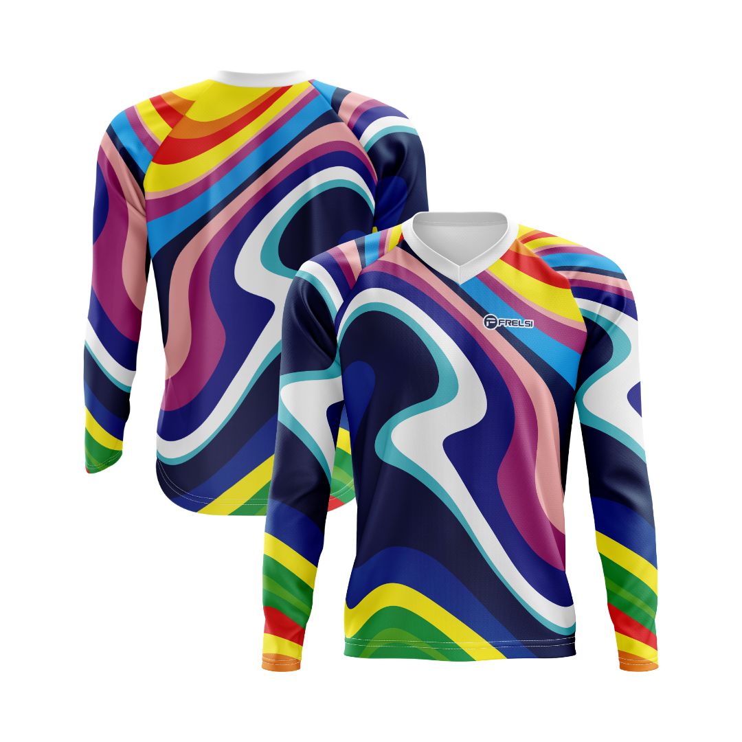 Rainbow Sprinter Men's Long Sleeve Mountain Biking Jersey