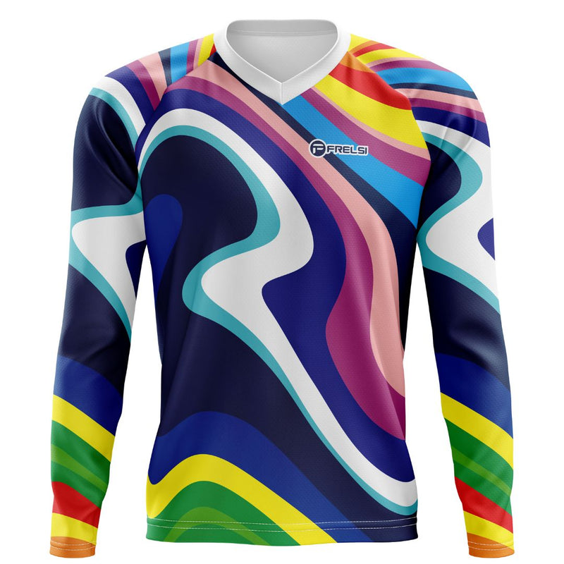 Rainbow Sprinter Men's Long Sleeve Mountain Biking Jersey