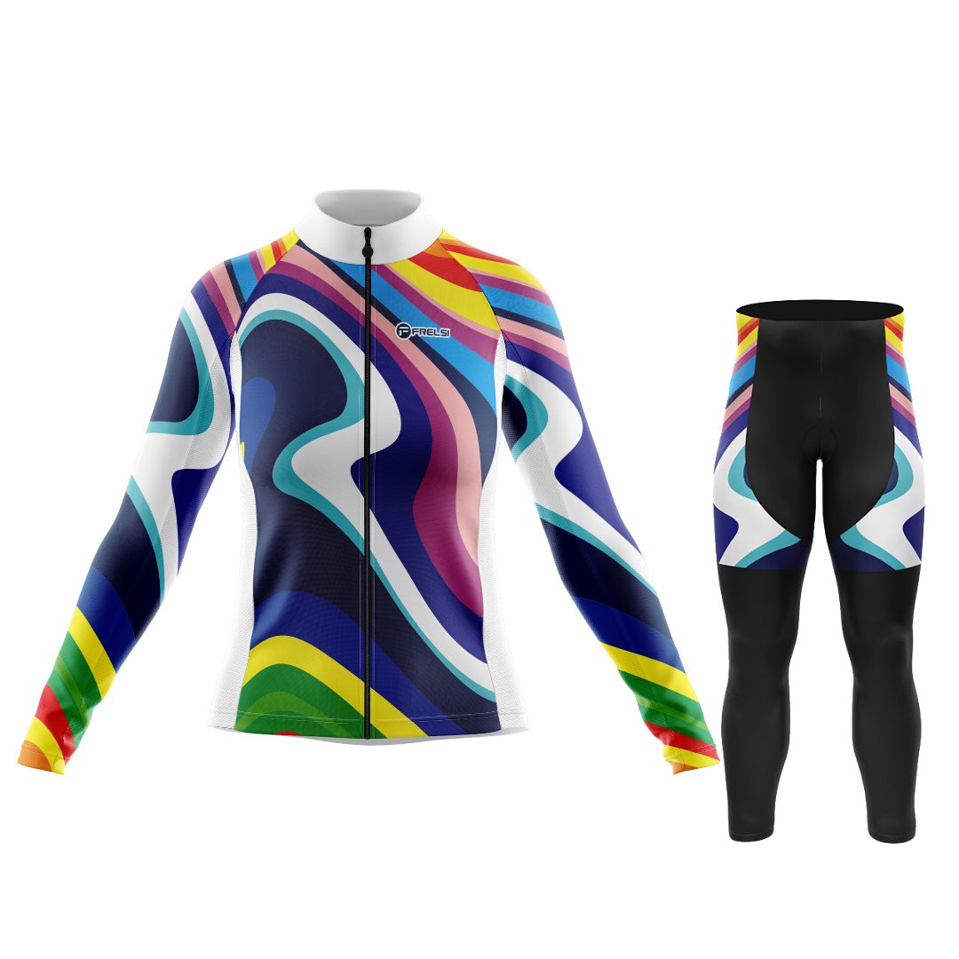 Rainbow Sprinter | Women's Long Sleeve Cycling Set