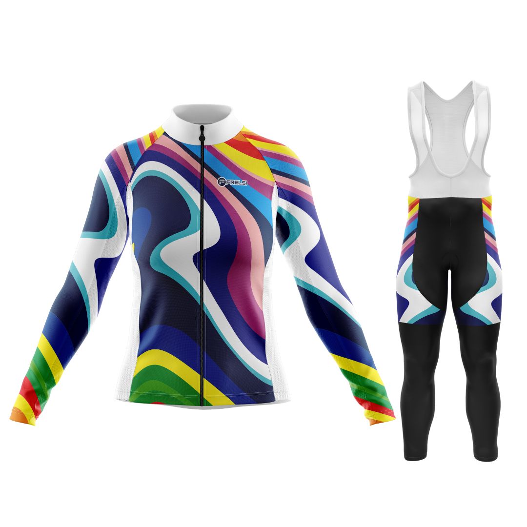 Rainbow Sprinter | Women's Long Sleeve Cycling Set