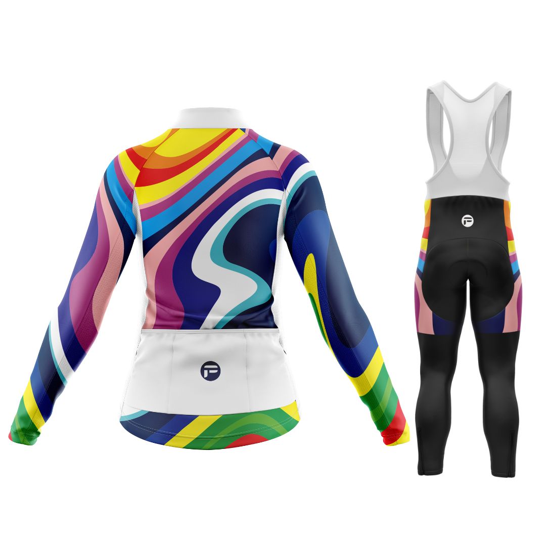 Rainbow Sprinter | Women's Long Sleeve Cycling Set