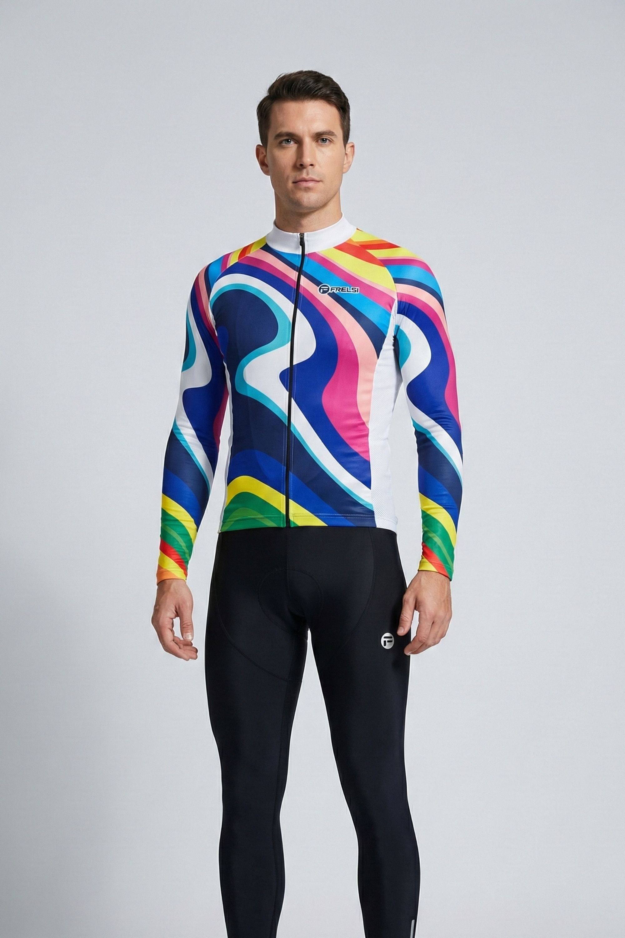 Rainbow Sprinter - AI-Designed Multicolor Cycling Jersey, Limited