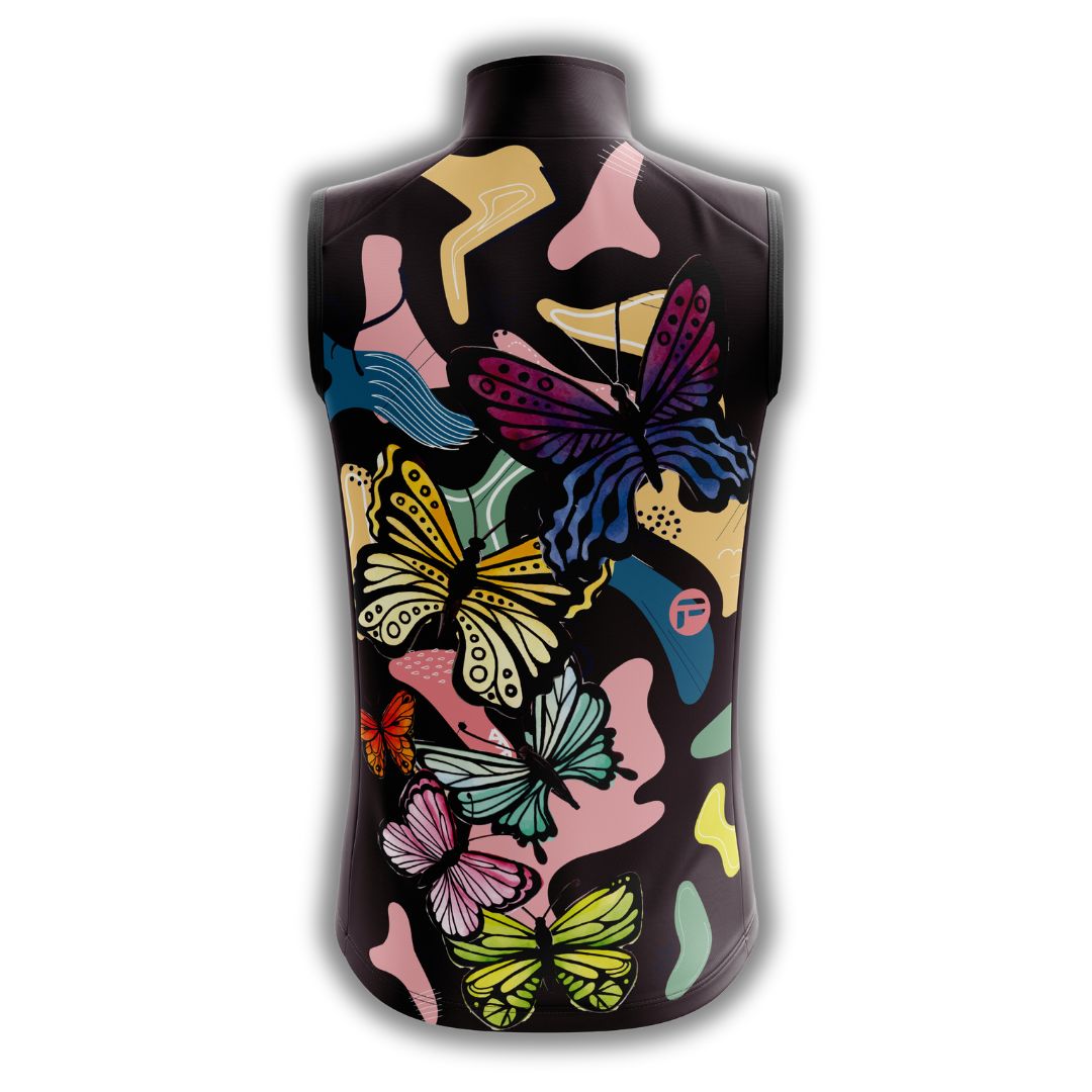 Riding with Butterflies | Sleeveless Cycling Jersey Back