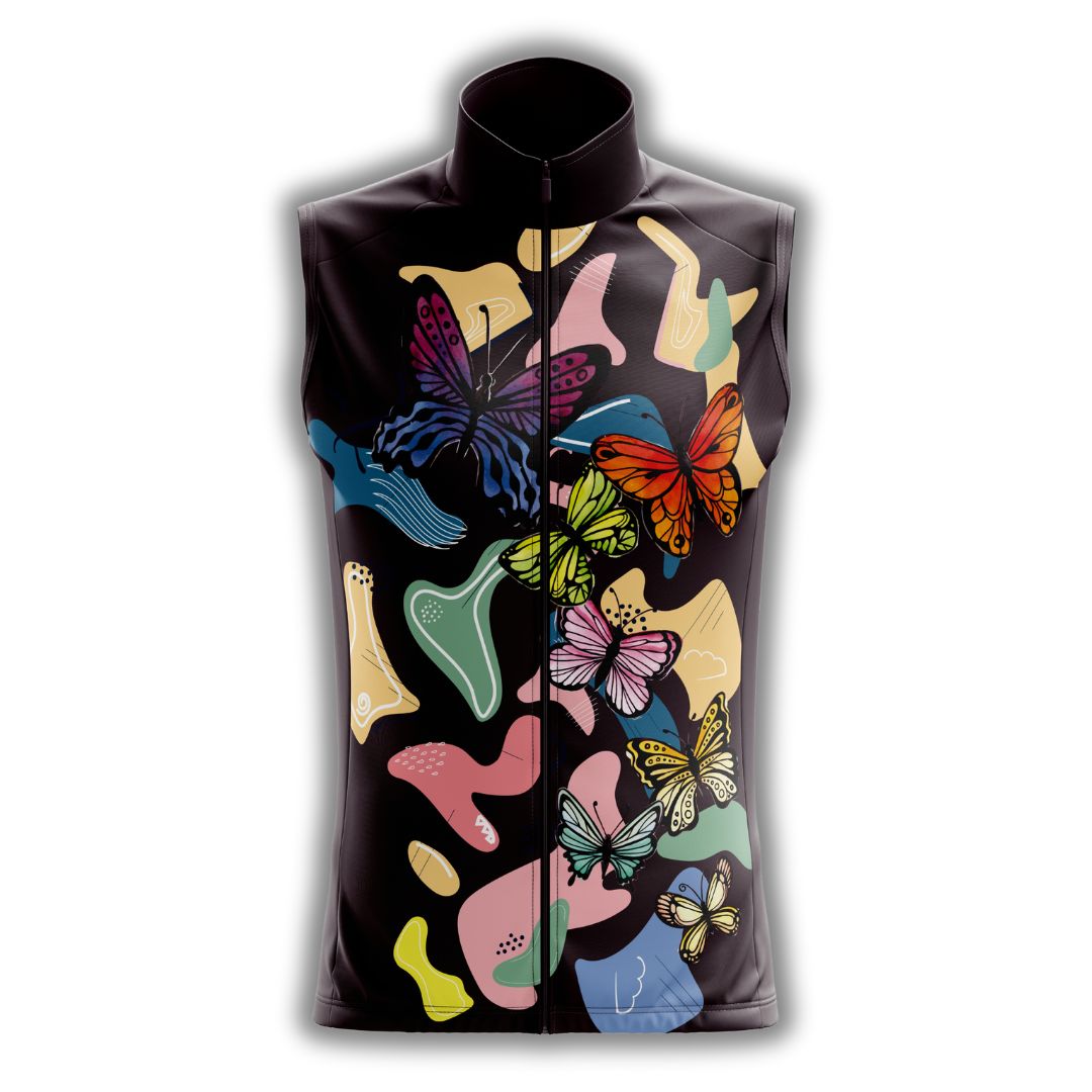 Riding with Butterflies | Sleeveless Cycling Jersey Front