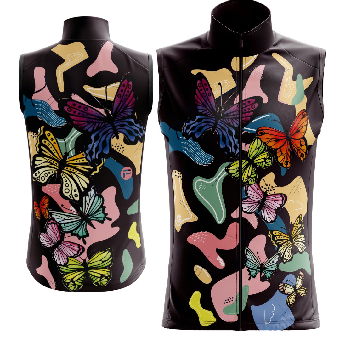 Riding with Butterflies | Sleeveless Cycling Jersey Preview Image