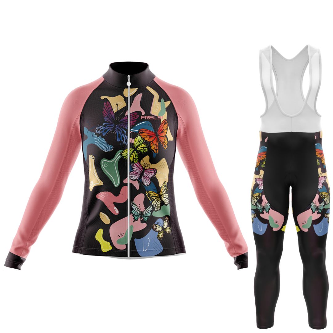 Riding with Butterflies | Women's Long Sleeve Cycling Set