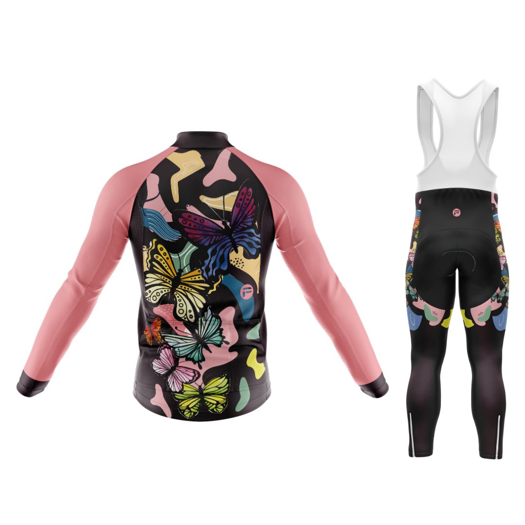 Riding with Butterflies | Women's Long Sleeve Cycling Set
