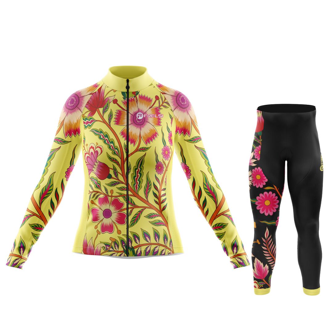 Conjunto de ciclismo de manga larga para mujer Wildflower Ride