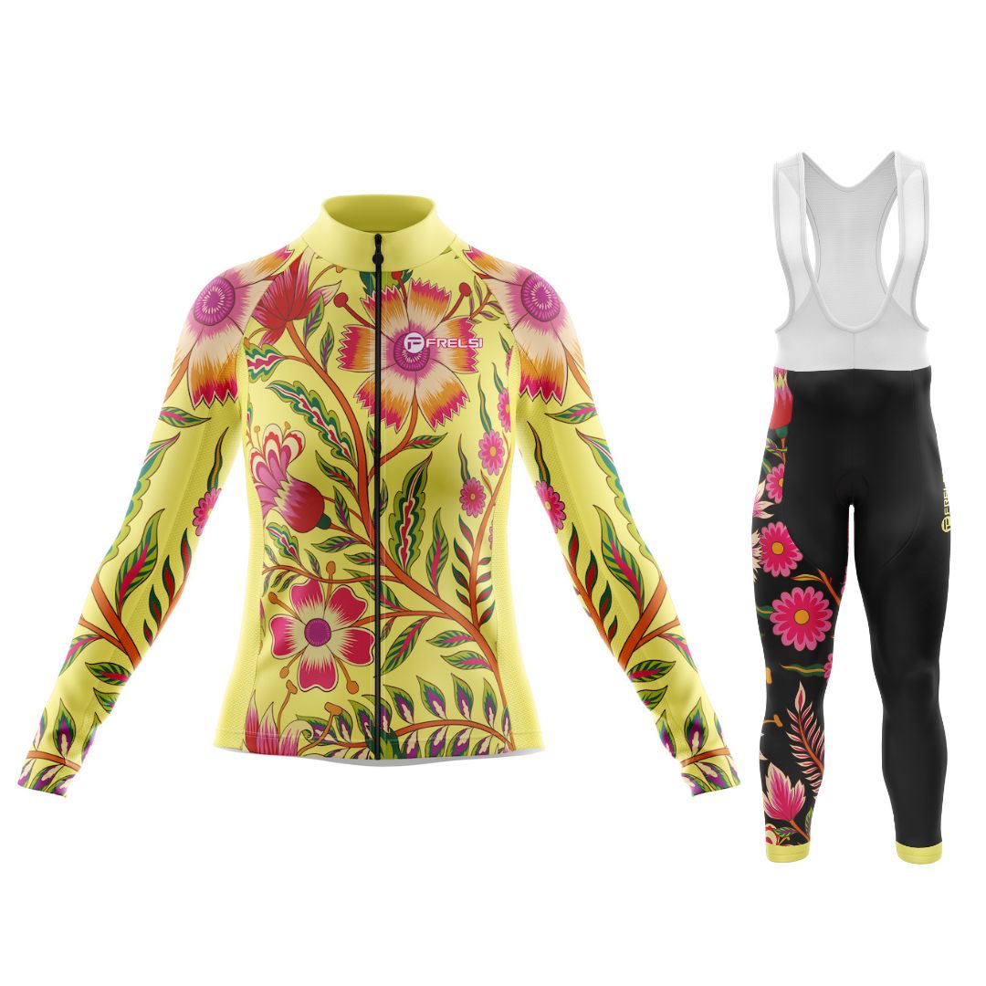 Conjunto de ciclismo de manga larga para mujer Wildflower Ride