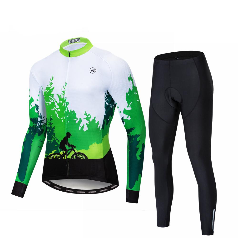 Forest Riding Long Sleeve Cycling Jersey Set Online
