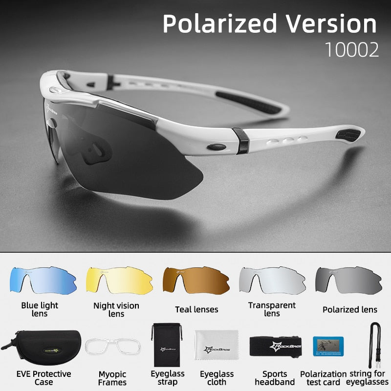 Polarized Sport Sunglasses with 5 Lenses