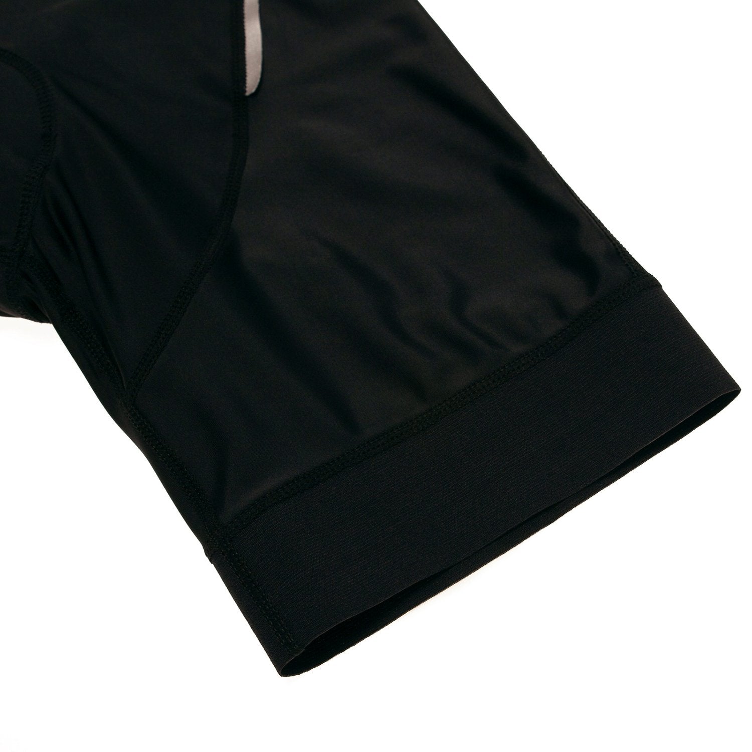 Women's Black Cycling Shorts with Reflective Strips