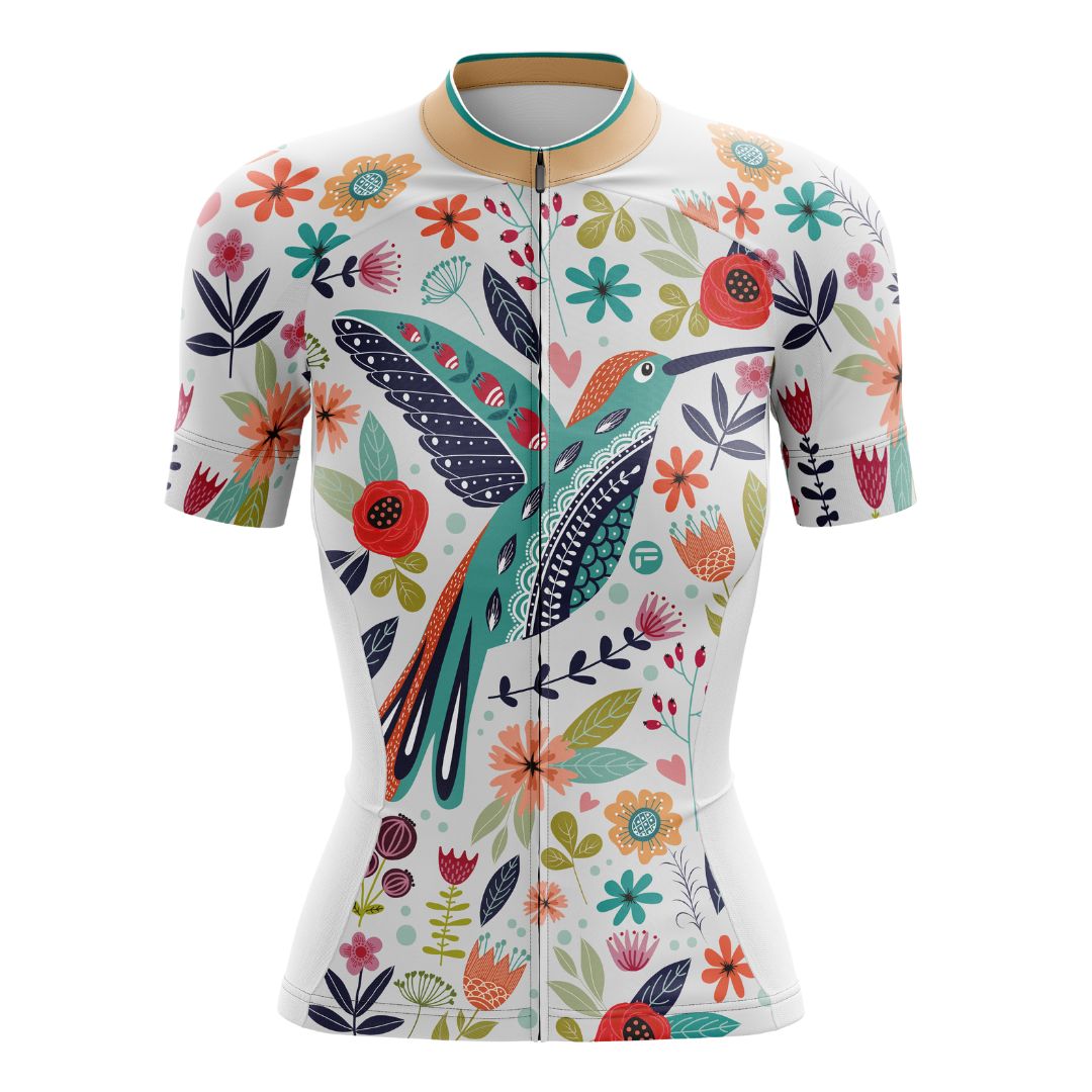 My Happy Bird | Women Short Sleeve Cycling Jersey Front