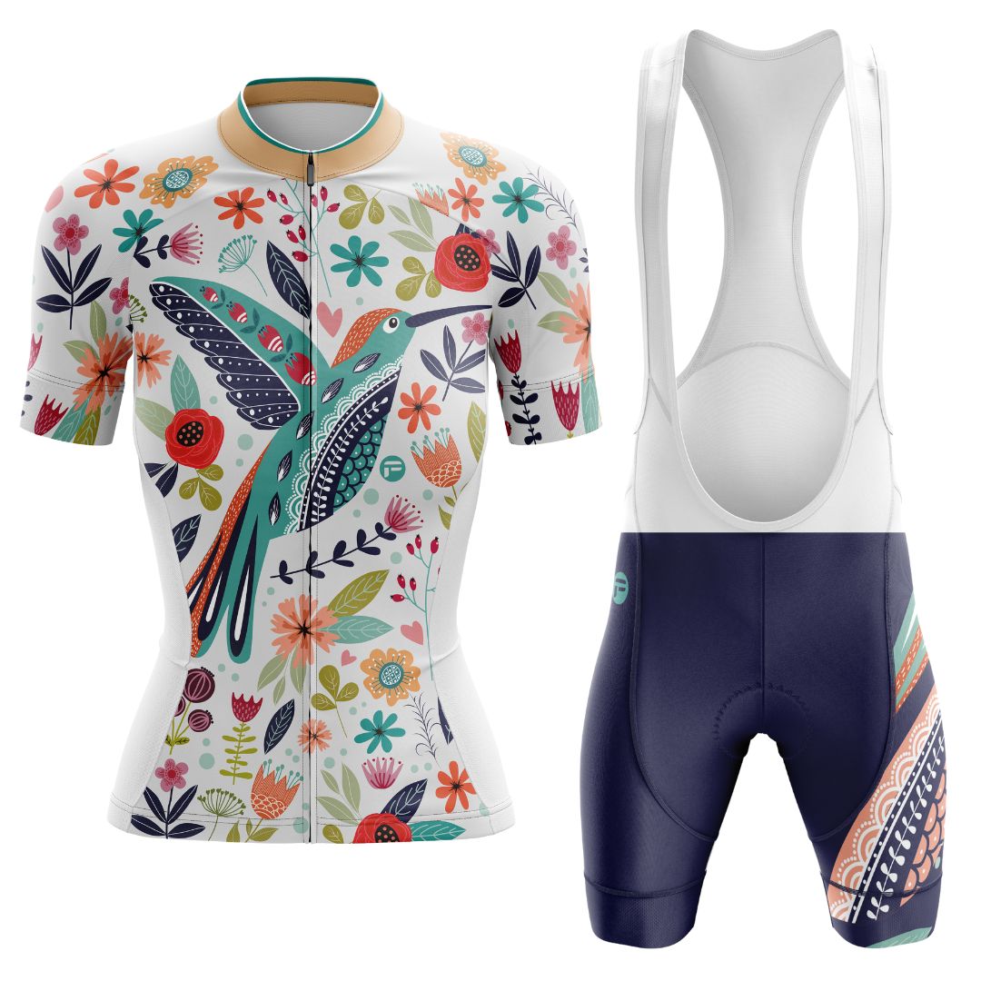 My Happy Bird | Women Short Sleeve Cycling Kit Front