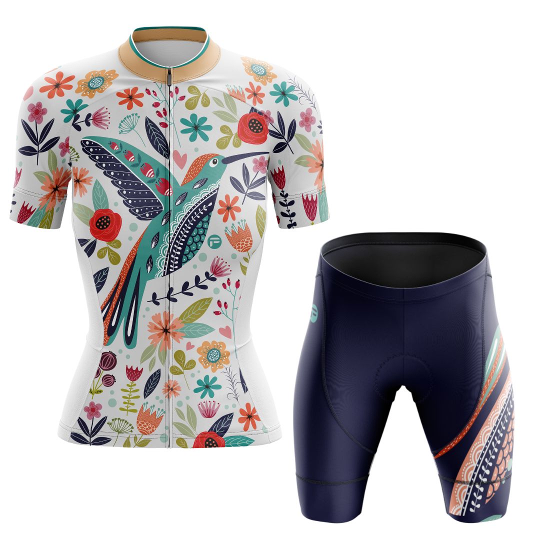 My Happy Bird | Women Short Sleeve Cycling Set Front
