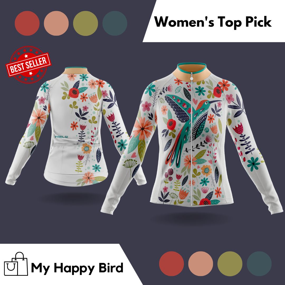 Women's Cycling Jerseys Top Picks Featuring Happy Bird Long Sleeve Cycling Jersey Unique Design
