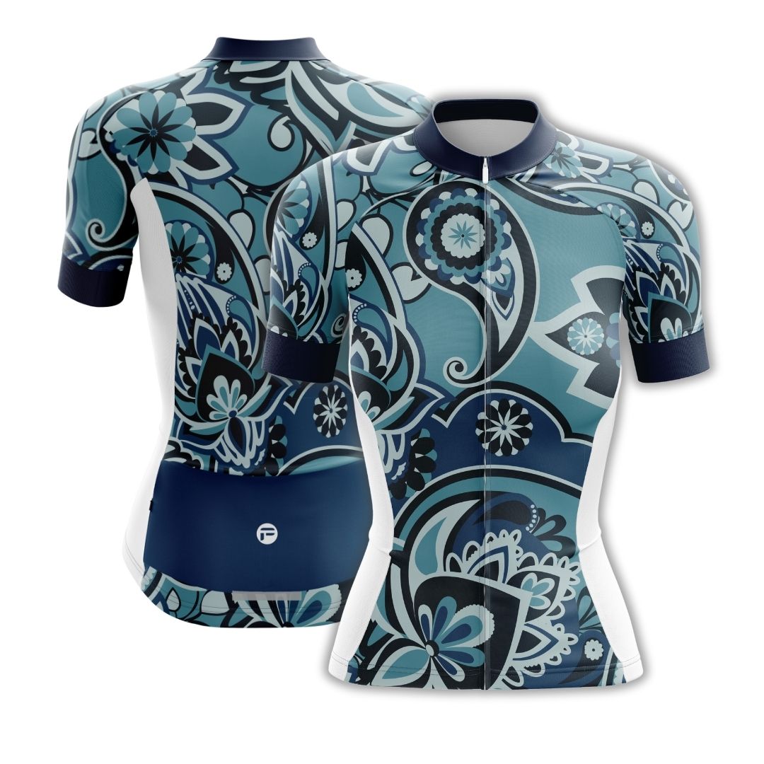 Blue Oasis | Women's Short Sleeve Cycling Jersey