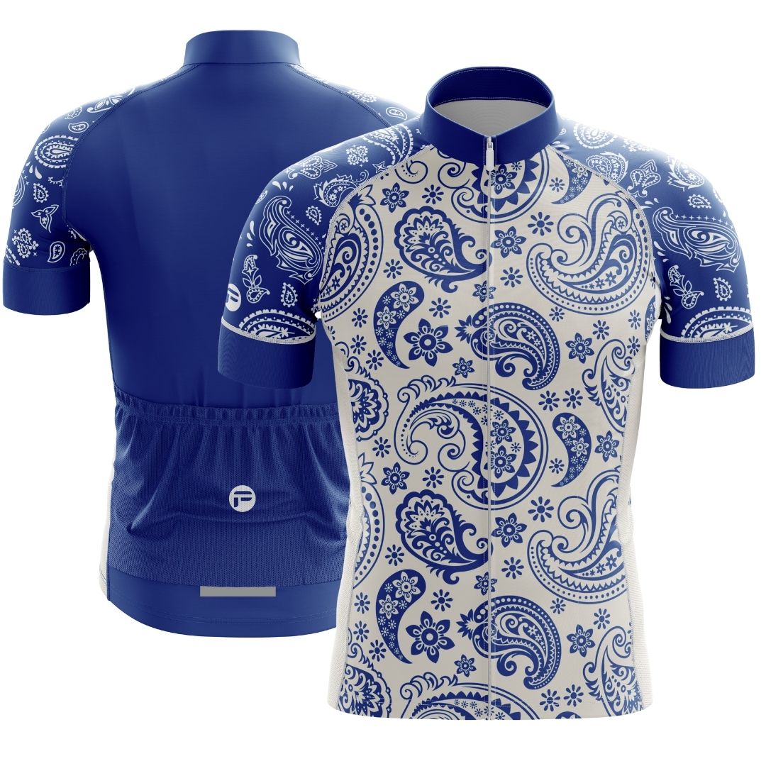 Mens blue best sale cycling jersey