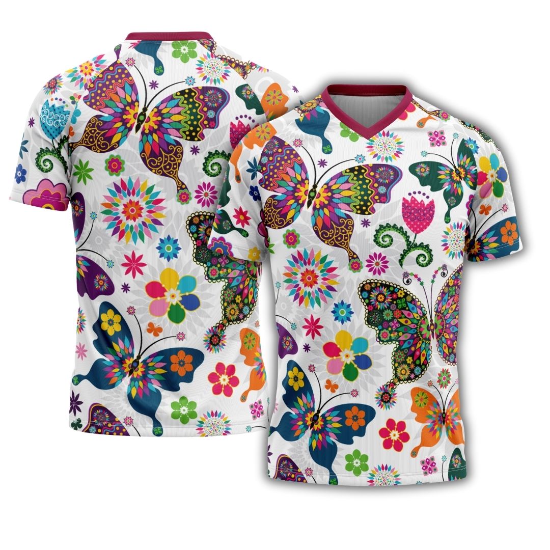 Boost your off-road rides with the Butterfly Flutter's performance fabric and eye-catching butterfly design.