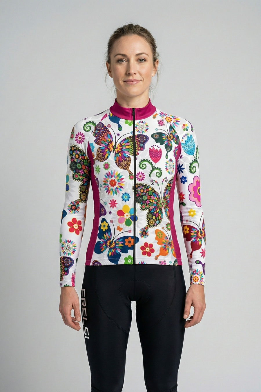 ¡NOVEDAD! Maillot de ciclismo de manga larga para mujer Butterfly Flutter