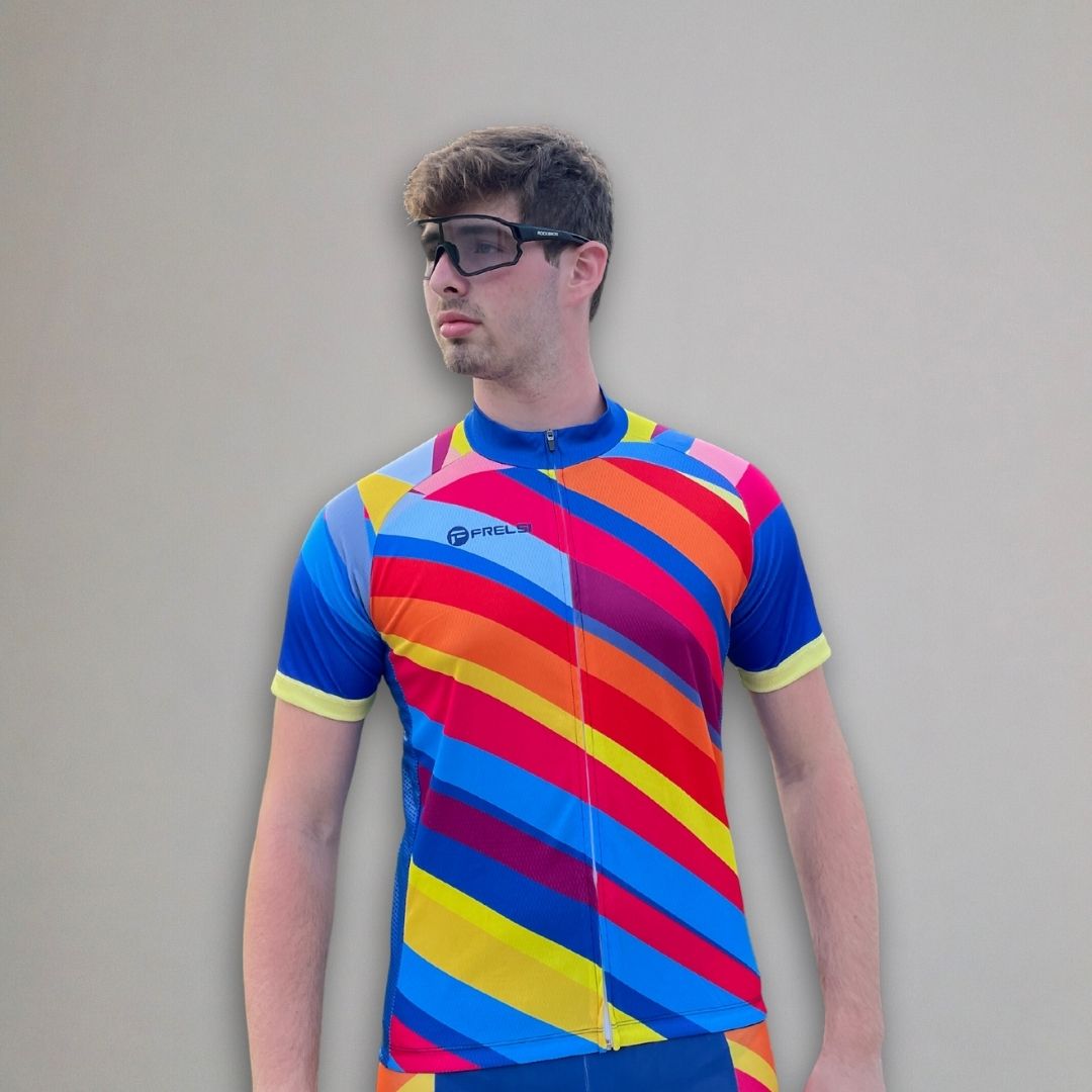 Colourful cycling jersey new arrivals