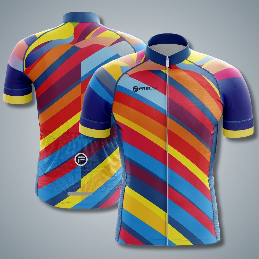 Get the Color Carnival, one of our top pick cycling jerseys designed with a perfect blend of comfort and style!