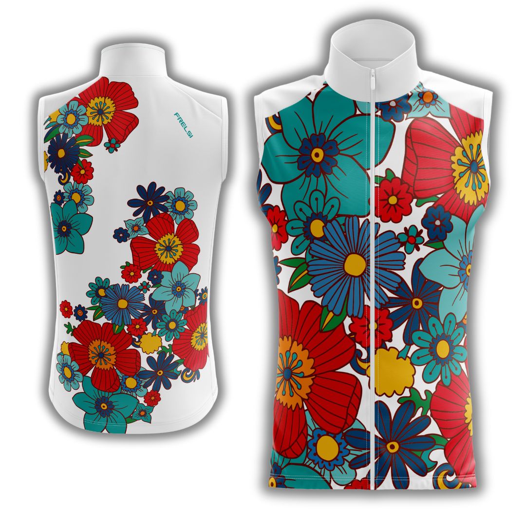Colorful Flowers | Sleeveless Cycling Jersey Preview