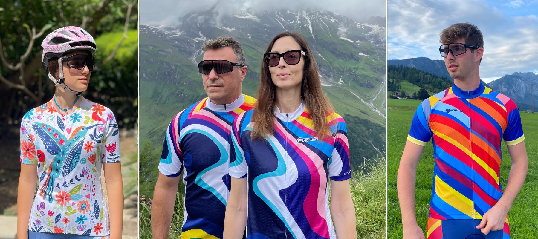Young cyclists ready for their next cycling adventure in Frelsi cycling jerseys. Shop Frelsi cycling jerseys today and experience the difference.